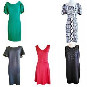 Alessandra Belle Lot of 5 Dresses Red Black Green 12 NWT NEW